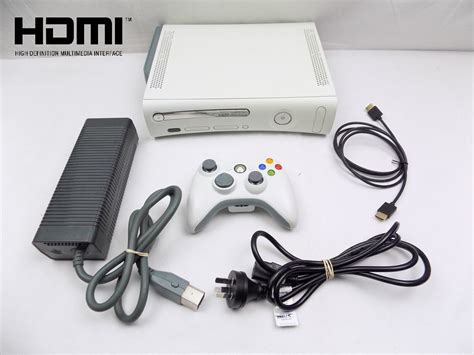 Xbox 360 Console Bundle Hdmi Controller Cables 40 Gb Ebay