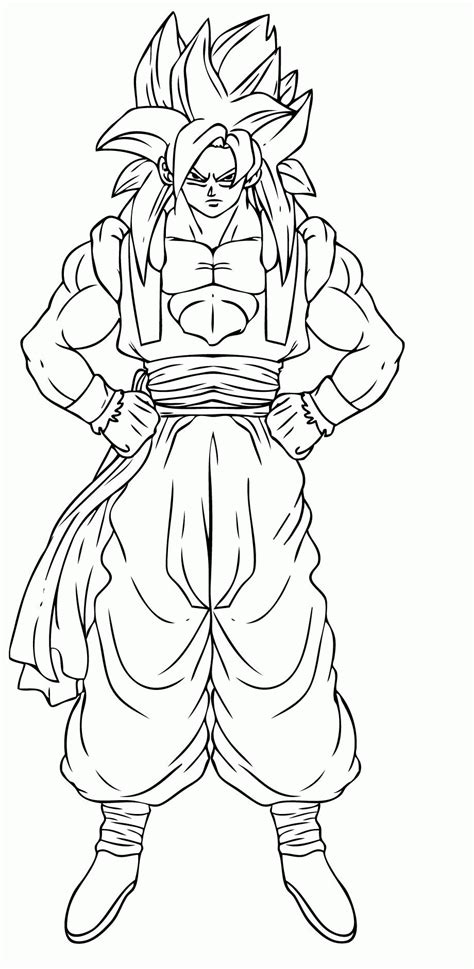 The main protagonist and favorite character of the cartoon series is son goku. Dragon Ball Z Gogeta Coloring Pages - Coloring Home