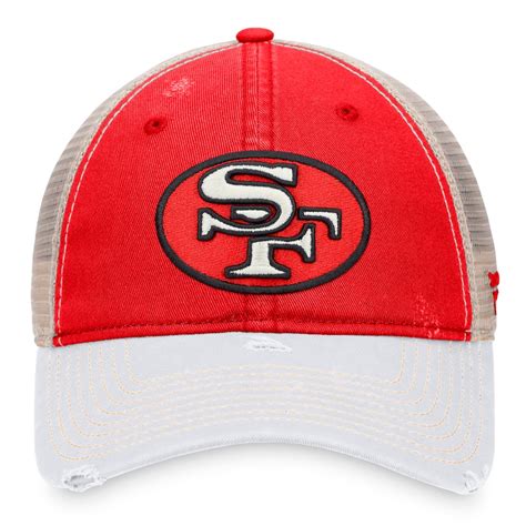 Mens San Francisco 49ers Scarletwhite True Classic Offroad Trucker