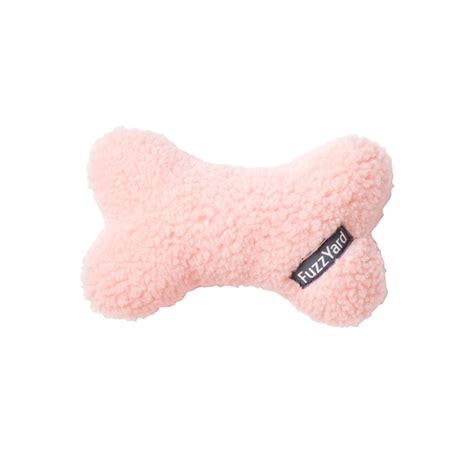 Fuzzyard Plush Bone Dog Toy Pink