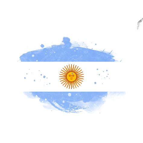 Argentina Vintage Brush Flag Argentina Brush Flag Png Transparent