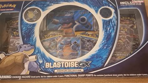 Opening A Blastoise Gx Premium Collection Box Youtube
