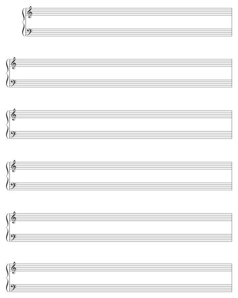 Sheet Music With Notes In The Middle And One On Each Side All Lined Up