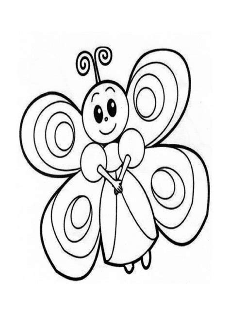 Butterfly Coloring Page Preschool And Kindergartenpreschool Crafts