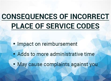 Consequences Of Using The Wrong Place Of Service Codes In Medical Billing