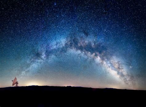 Panorama Of The Milky Way Over The Karl G Jansky Very Lar Flickr