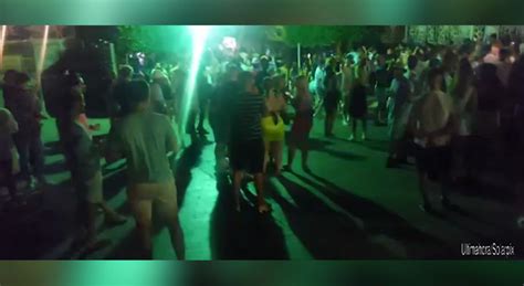 Armed Police Break Up Magaluf Street Party As Rowdy Brits Refuse To Go Home For Curfew Mirror