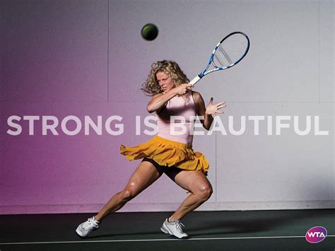 Download Kim Clijsters Demonstrating Strength On The Tennis Court