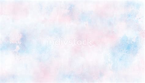 Abstract Pink And Blue Pastel Watercolor Background With Splash