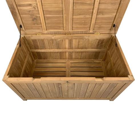 Solid Teak Outdoor Storage Box Premium Quality 620 Litre Outdoor