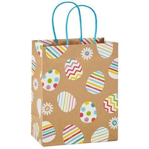 Easy easter craft ideas for kids. Easter Eggs Kraft Medium Gift Bag, 9.6" | Gift wrapping bows, Gifts, Gift bag