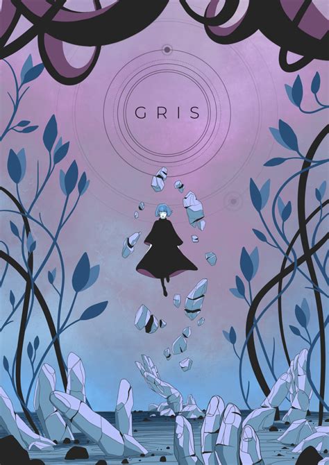 Poster Illustration For Gris Game By Dilara Ozden Canvas Tokyo