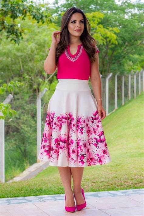 Roupas Evangélicas Femininas 2018 Moda Cristã Modest Outfits Skirt Outfits Dress Skirt Dress