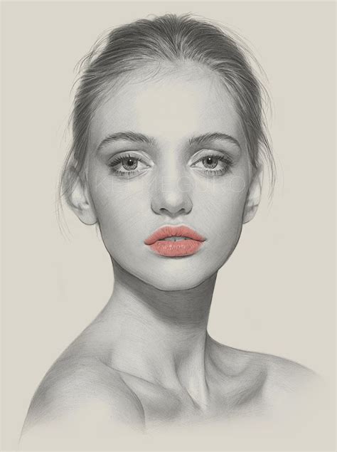With rough sketches of this kind you can practise drawing portraits quite good. "Nostalgia" by Kei Meguro | Female face drawing, Realistic ...
