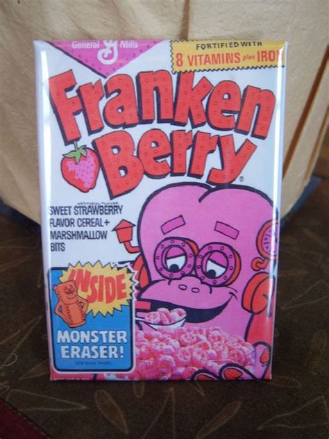 S Style Frankenberry Monster Cereal Box Fridge By Tracis