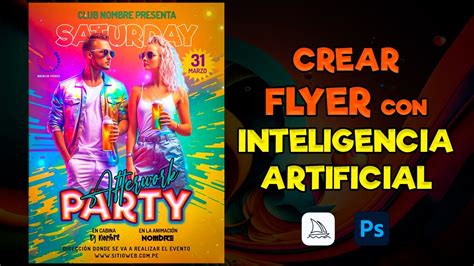 Crear Flyer Con Inteligencia Artificial Y Photoshop 🔴flyer Para Evento