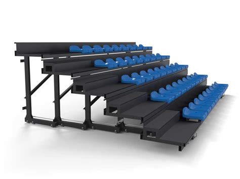 Telescopic Bleachers With Left Stairs
