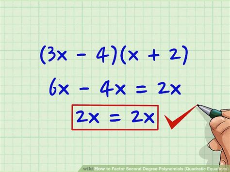 In the event that you require guidance on dividing polynomials or even long division. 7 Ways to Factor Second Degree Polynomials (Quadratic ...