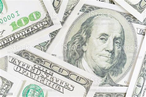 Close Up Hundred Dollar Bill Background Stock Photo Download Image