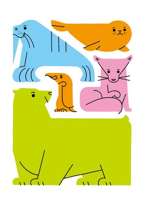 Animals 01 By Shunsuke Satake Via Behance Animal Illustration Kids
