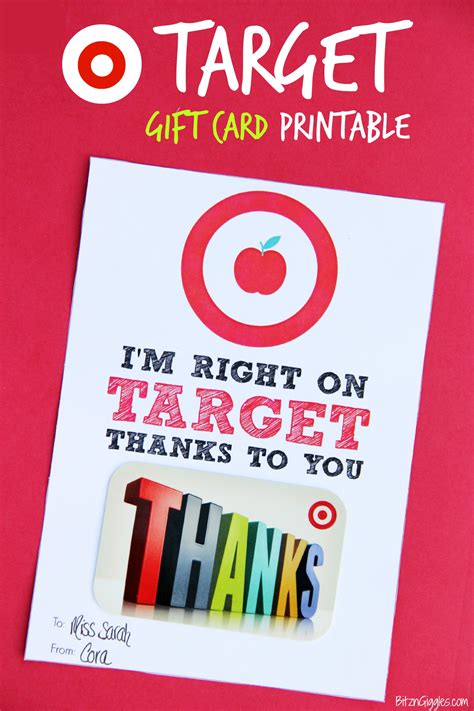 Target T Card Printable Teacher Appreciation Bitz And Giggles