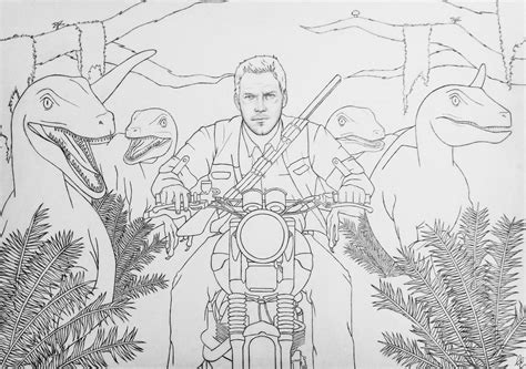Drawing Jurassic Park #15892 (Movies) – Printable coloring pages