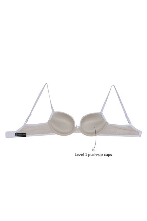 Buy Floral Lace Gentle Lift Underwired Bra With Bikini Panty White Luxe Lace By Zivame At Rs