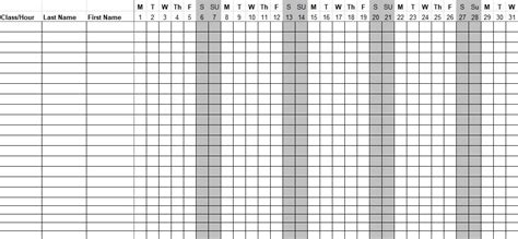 Casual Employee Monthly Attendance Sheet Xls Letter Of Absence For