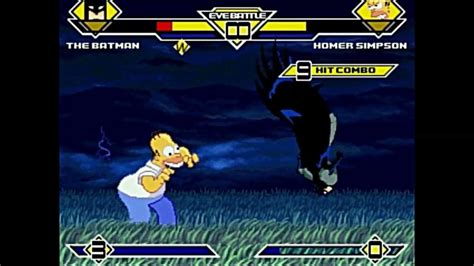 Mugen Battle 3 Batman Vs Homer Simpson Hd Youtube