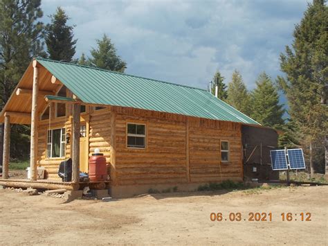 Off Grid Montana Mountain Log Cabin Mountain Property For Sale