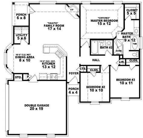 4 bedroom house plans usually allow each child to have their own room, with a generous master suite and possibly a guest room. Cool 3 Bedroom House Plans One Story - New Home Plans Design