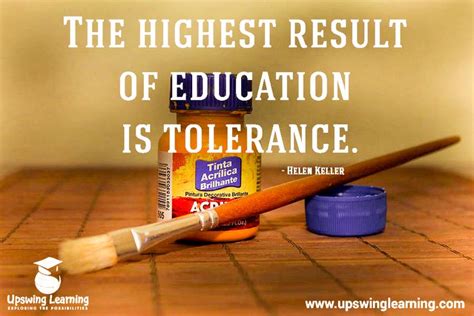 The Highest Result Of Education Is Tolerance Helen Keller Neet