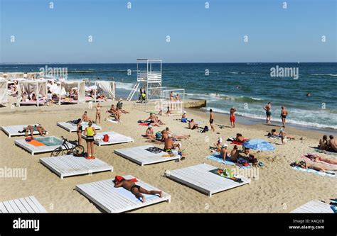 The Vibrant Otrada Beach In Odessa Ukraine Stock Photo Alamy