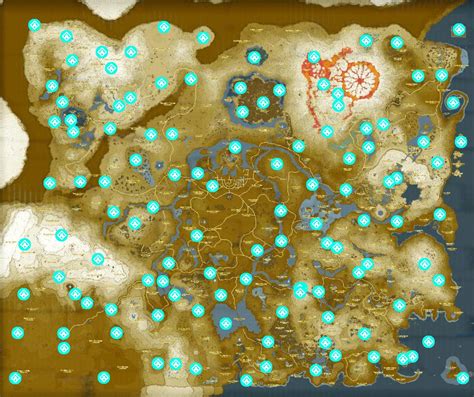 Zelda Map Of Shrine Locations