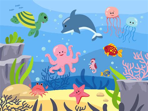 Underwater Ocean Background Cartoon Pic Vomitory