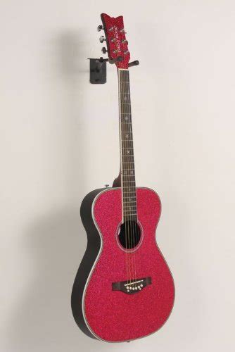 Daisy Rock Pixie Acoustic Guitar Pink Sparkle 886830766770 Andy D