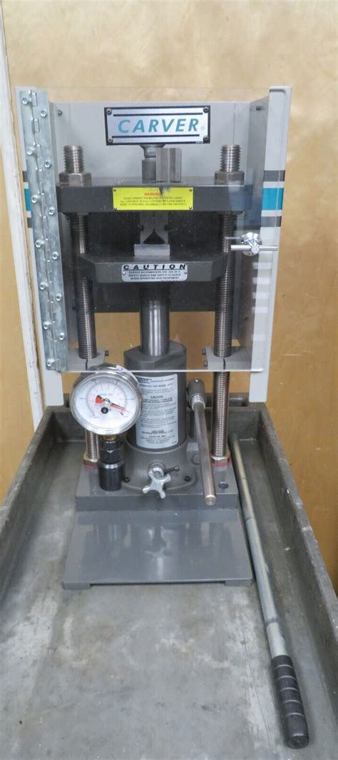 Carver 3850 Unheated Hydraulic Press Test System Manual 12 Tons