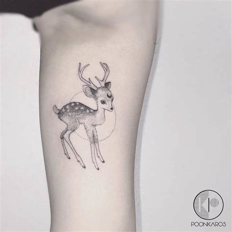 44 Fine Line Black And Grey Tattoos By Poonkaros Tattooadore Fawn