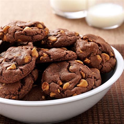 Chocolate Peanut Butter Chip Cookies Recipe Taste Of Home