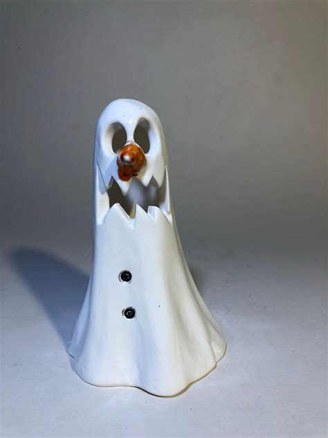 Grumble The Snowman Ghost 👻 Black Star Ceramics
