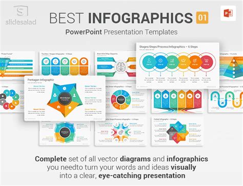 Best Infographics Designs Powerpoint Template Pack 01 Slidesalad