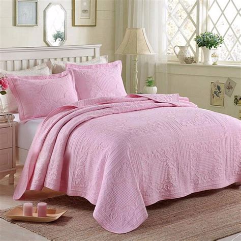 Pink Bedspreads Queen Size Hanaposy