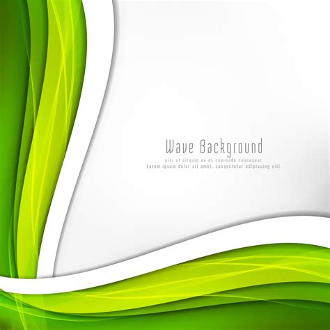 Abstract Bright Green Wave Background 254480 Vector Art At Vecteezy