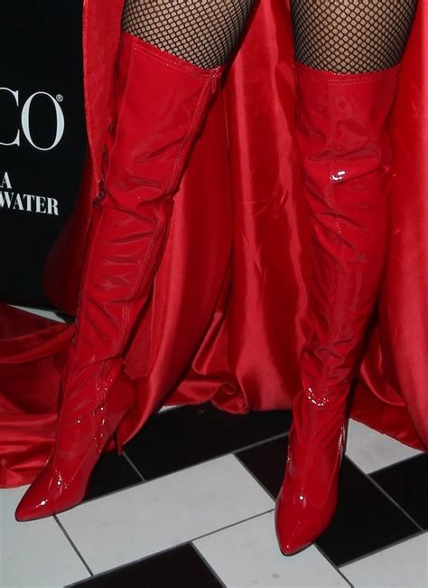 Alessandra Ambrosio In Sexy Halloween Red Devil Temptress Costume