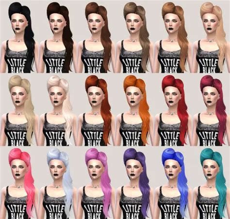 Sims 4 Hairs ~ Salem2342 Nightcrawler Hair 21 Retextured