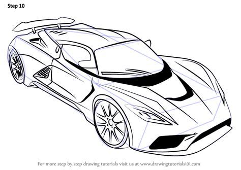 All the best sports car line drawing 37+ collected on this page. Learn How to Draw Venom F5 (Sports Cars) Step by Step ...