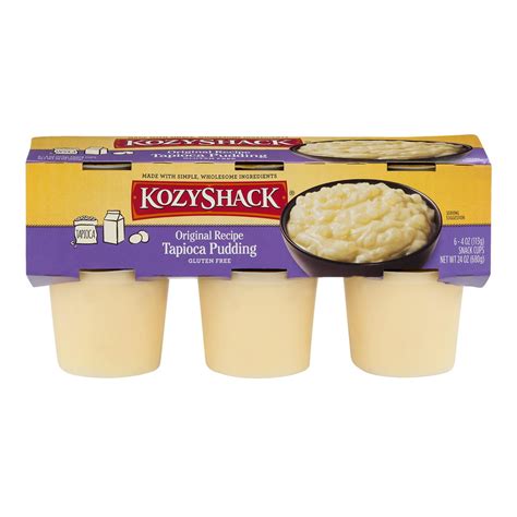 Kozy Shack Tapioca Pudding Multi Pack 4 Oz 6 Count