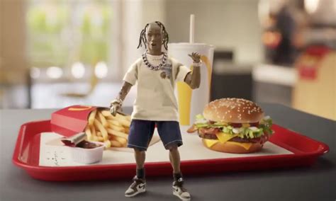 The meal comes with a quarter pounder burger with cheese, bacon and shredded lettuce, sprite soda and fries dipped in bbq sauce, for just $6. Travis Scott's new McDonalds meal has the internet ...