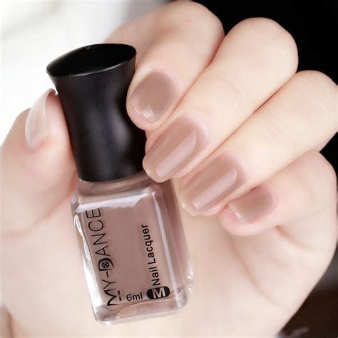 Mydance 1 Bottle 6ml Nude Color Nail Polish Long Lasting Nail Lacquer