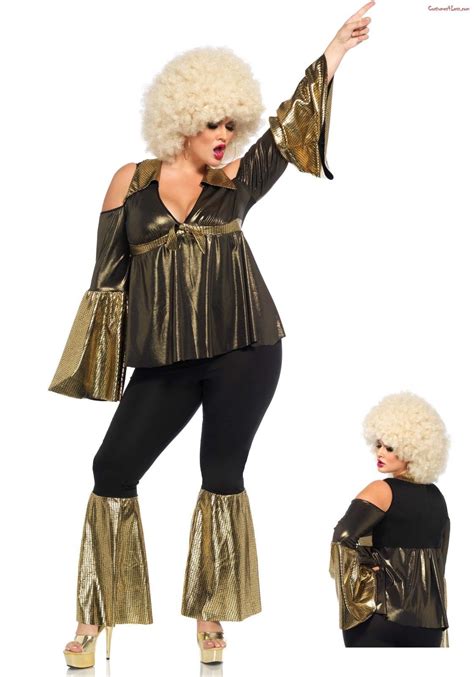 2 Pc Disco Diva Costume Disco Costume Plus Size Costume Disco Outfit